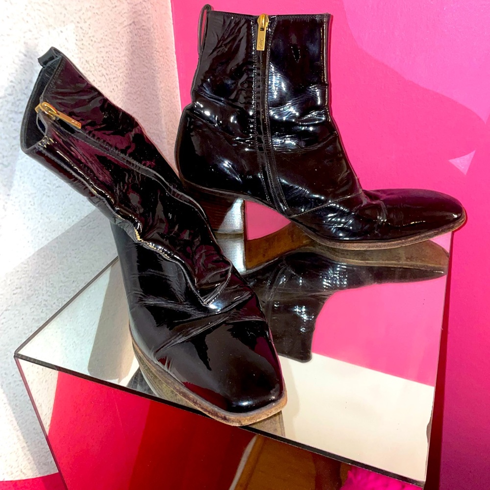 YSL Leather Boots